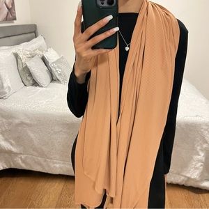 Peach jersey scarf